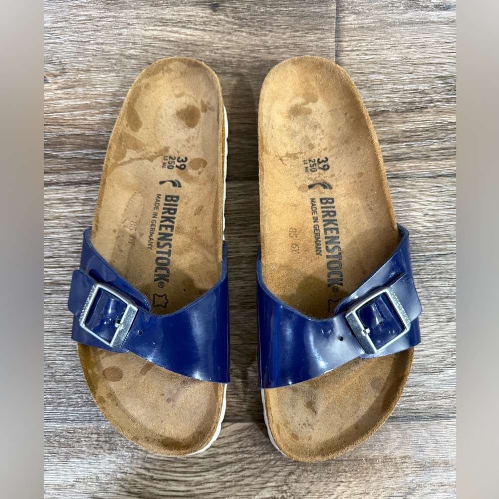 Birkenstock Madrid Birko-flor Patent Leather Sz EU 39 - Picture 5 of 7
